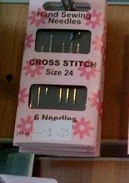 Cross Stitch Sewing Needles Size 24
