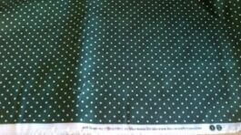 Holly Green + White Dot Cotton Fabric Fat Quarter