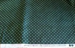 Holly Green + White Dot Cotton Fabric