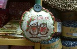Handmade Christmas Decorations, 'Owl'