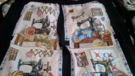 Vintage Style Sewing Machine Theme Apron