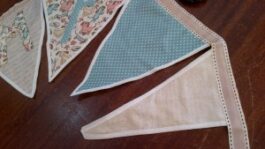 Wedding Bunting, LGBT 'Mr & Mr' Vintage Style Cottons, 2.75m long