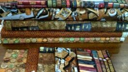 Pack 5 Fat Quarters, Quilt Cotton Travelling Man