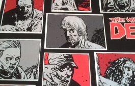 'Walking Dead' Zombie Fabric, Pure Cotton, Fat Quarter