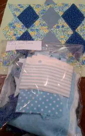 Scrap Quilt Bag - Blues