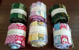 Mini Fabric Jelly Rolls - Assorted Colours