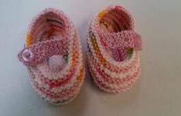 Baby Hand Knitted Bootees, Pure Cotton for Modern Hipster Babies