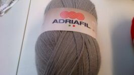 Classic Double Knit Wool Large 200g Adriafil Top Ball Light Grey