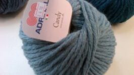 Super Chunky Wool 9mm Knit Candy by Adriafil Blue