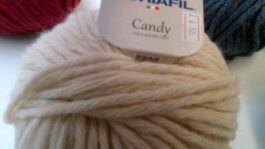 Super Chunky Wool 9mm Knit Cream 'Candy' by Adriafil