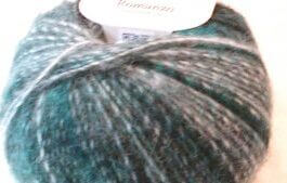 Multi Colour Self Striping Wool, DK 'Romanzo' by Adriafil. Teal