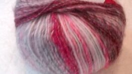 Multi Colour Self Striping Wool, DK 'Romanzo' by Adriafil. Red/Pink