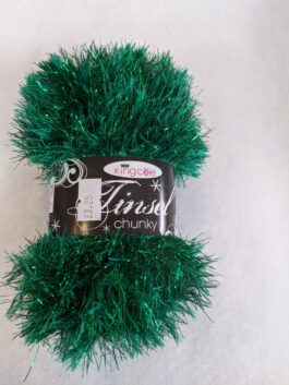 Tinsel Chunky 50g King Cole Green