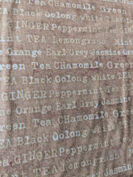 Script Quilt Fabric Brown Tea Theme SPX Fabrics