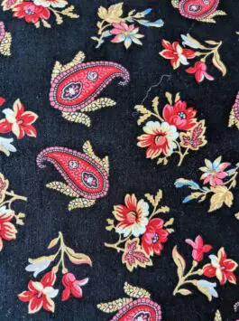 Black + Red Victorian Fabric, Penny Rose Fabrics Fat Quarter