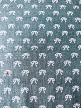 Teal Bow Pattern Fabric 'Guinevere' by Riley Blake