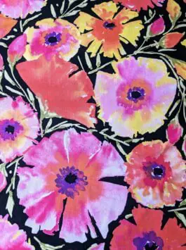 Painted Garden Large Floral Fabric by Free Spirit Fat Quarter