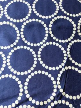 Pearl Bracelet on Blue Cotton Fabric Andover Fabrics