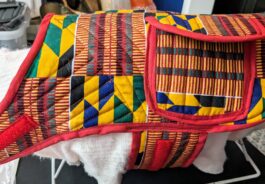 Kente Quilted Dog Coat, Waxed Medium - Image 2