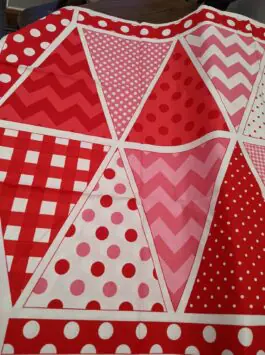 Large Bunting Panel Riley Blake  - Red