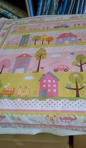 Baby Quilt or Large Play Mat Kit - Pink + Lime