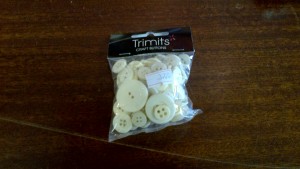 Trimits Craft Buttons Cream