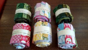 Mini Fabric Jelly Rolls - Assorted Colours
